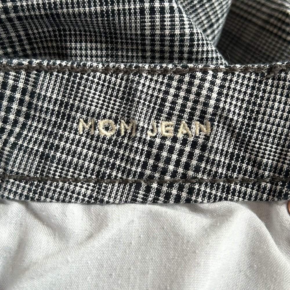 American Eagle plaid stretch Mom Jean size 6 - Picture 9 of 11